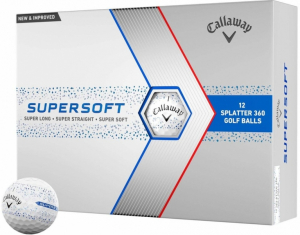 Callaway Supersoft Blue Splatter 360 míčky (12ks)